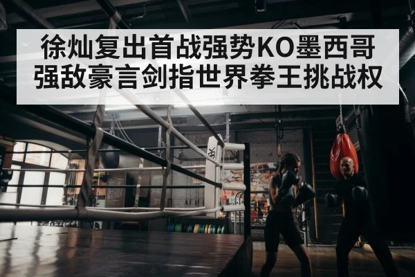徐灿复出首战强势KO墨西哥强敌豪言剑指世界拳王挑战权